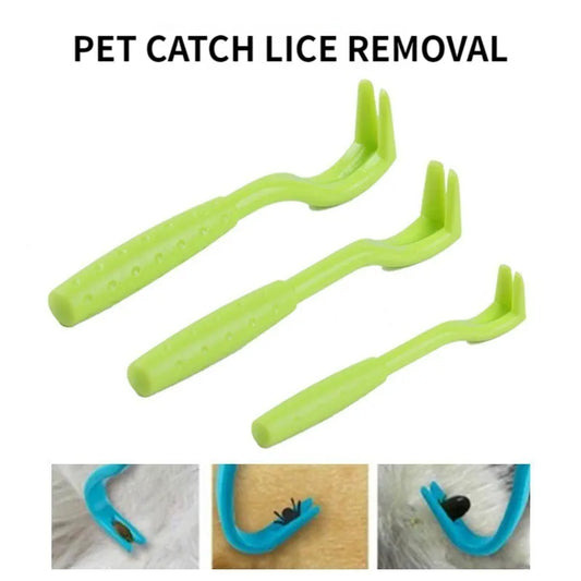 3Sets Tick Twister Remover Hook Tick Remover Tweezer Tick Pull Pet Cat Dog Tick Clamp Accessaries Pet Mite Flea Extractor Dog Accessarie